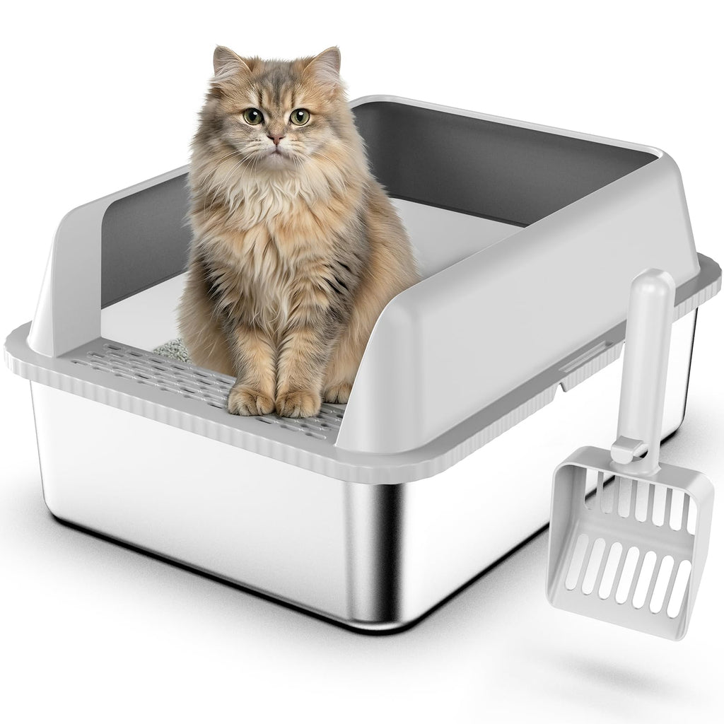 Stainless Steel Cat Litter Box with Lid N87721