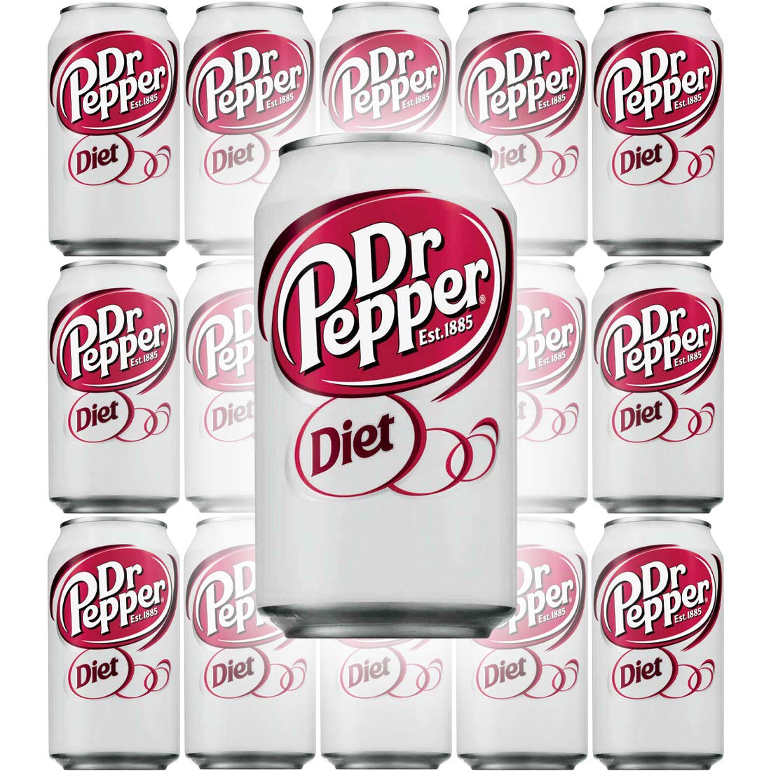 Diet Dr Pepper Soda 12 Fl Oz Cans Pack of 15 V50735