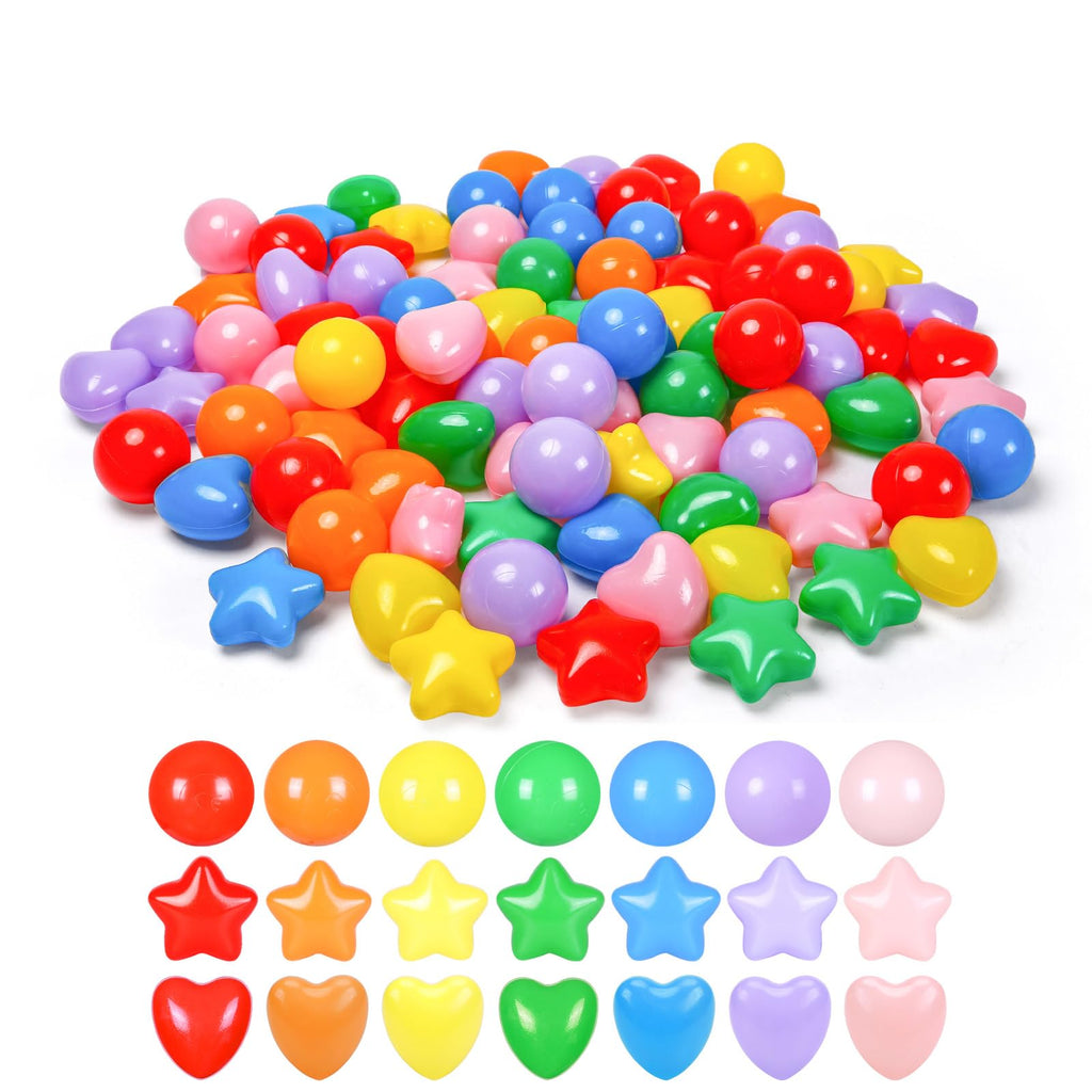 100 200 500 Plastic Balls for Toddlers Phthalate Free BPA Free Non-Toxic Crush Proof G4940