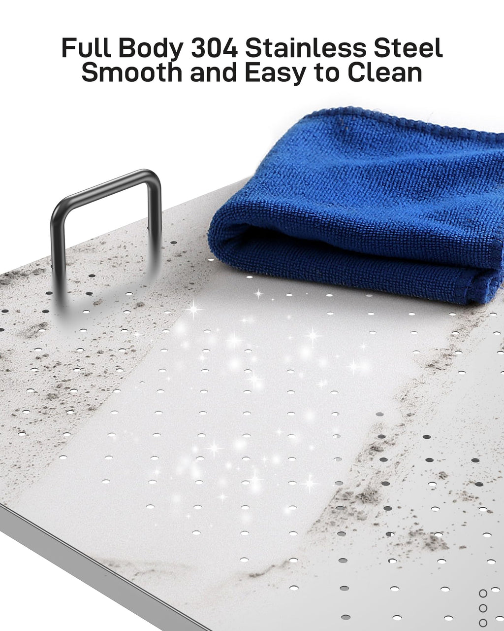 Stainless Steel Dog Grooming Bathtub with Removable Ramp E24148