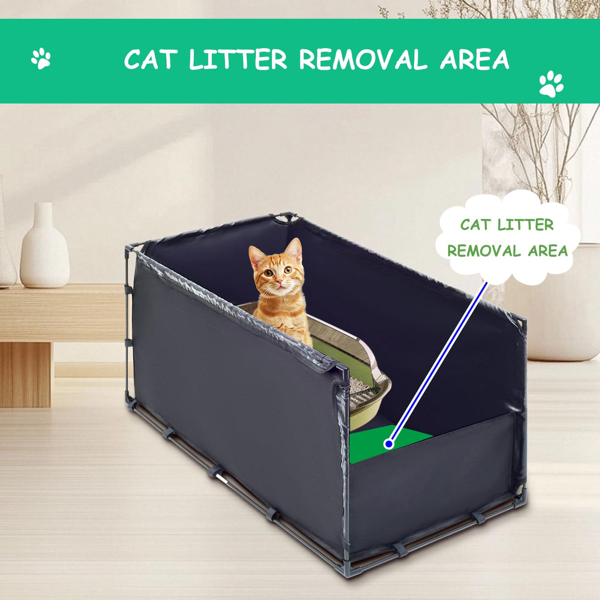 Large Cat Litter Box Enclosure M267