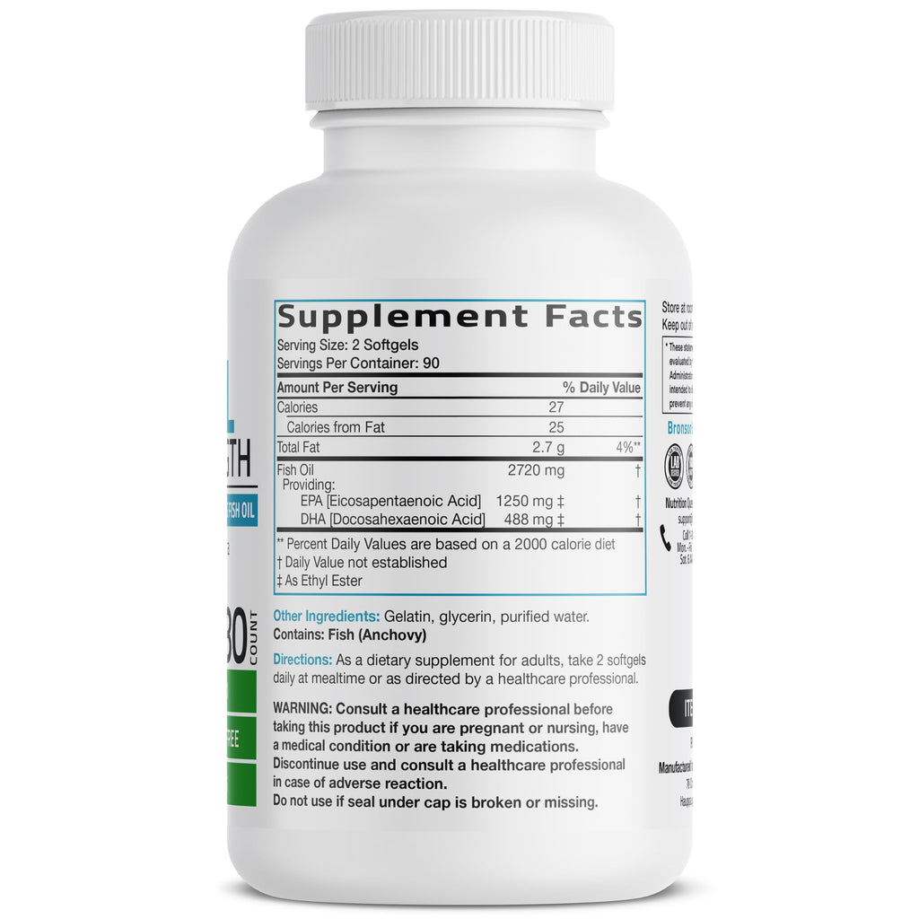 Omega-3 Fish Oil 2720 mg 180 Softgels Q455865