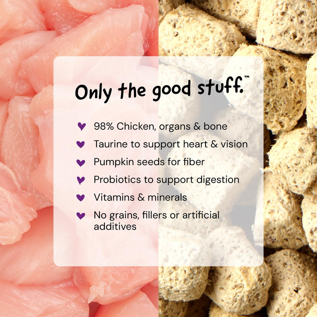 Freeze-Dried Raw Chicken Cat Food 3.5 oz A677763