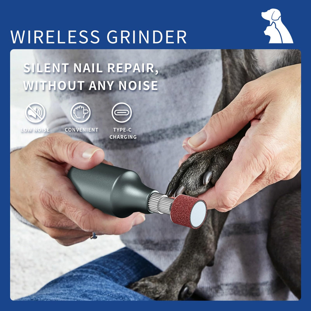 Rechargeable 9-Speed Adjustable Ultra Quiet Electric Dog Nail Grinder Q11720