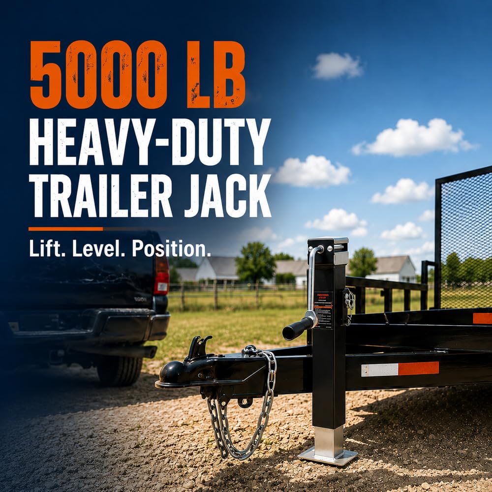 Heavy Duty 5000LB Trailer Jack with Lock Pin N9595