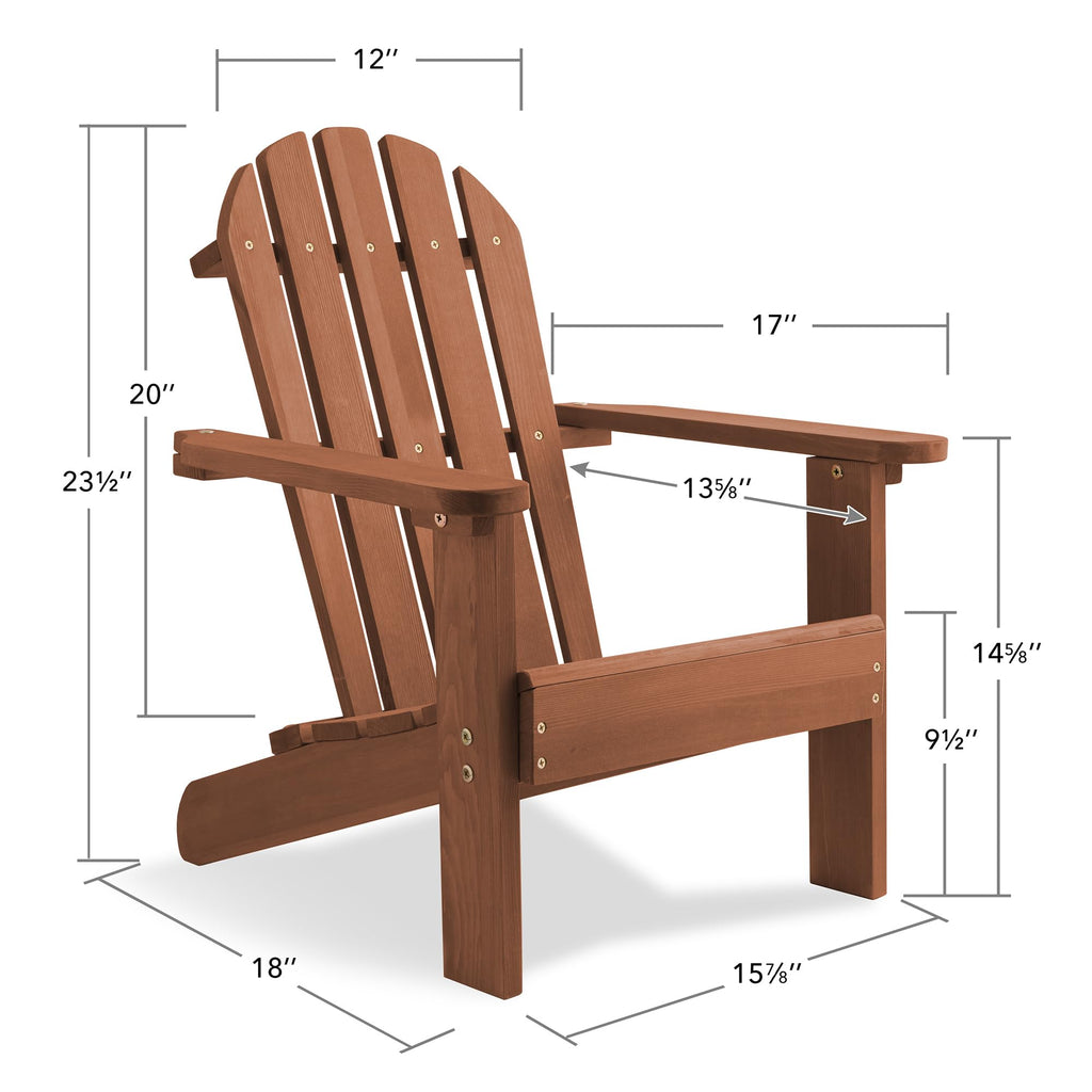 Espresso Cedar Wood Children's Adirondack Chair E221