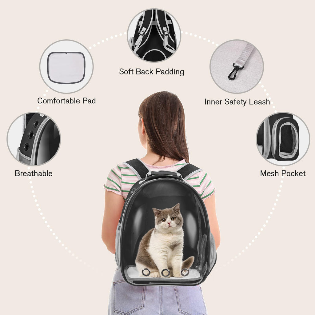 Black Cat Pet Carrier Backpack M4073