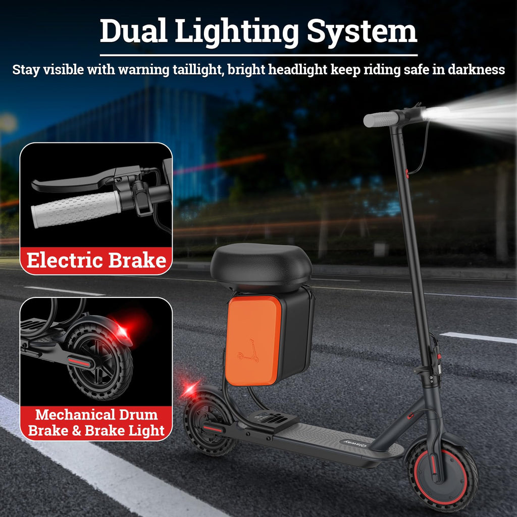 Electric Scooter with Dual Braking System A243376
