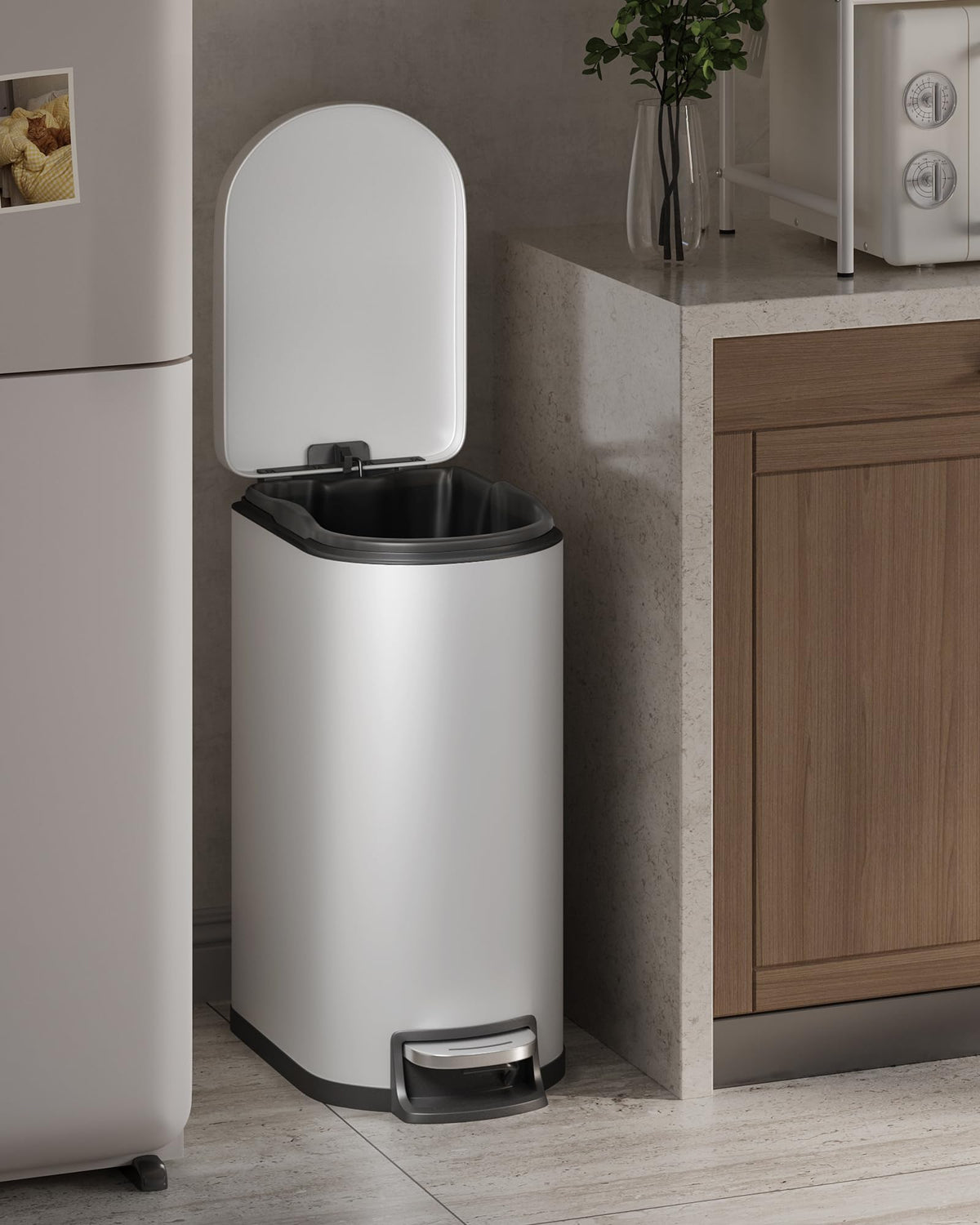 13.2 Gallon Stainless Steel Kitchen Trash Can U9249