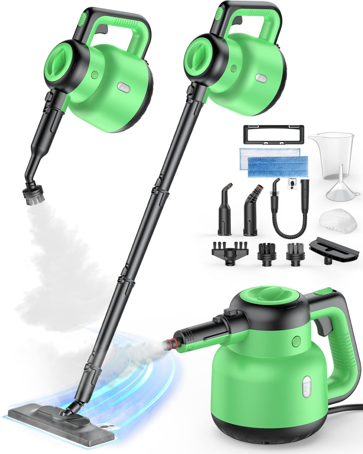 1400W 12-in-1 Steam Mop with Detachable Handheld Steam Cleaner S425700