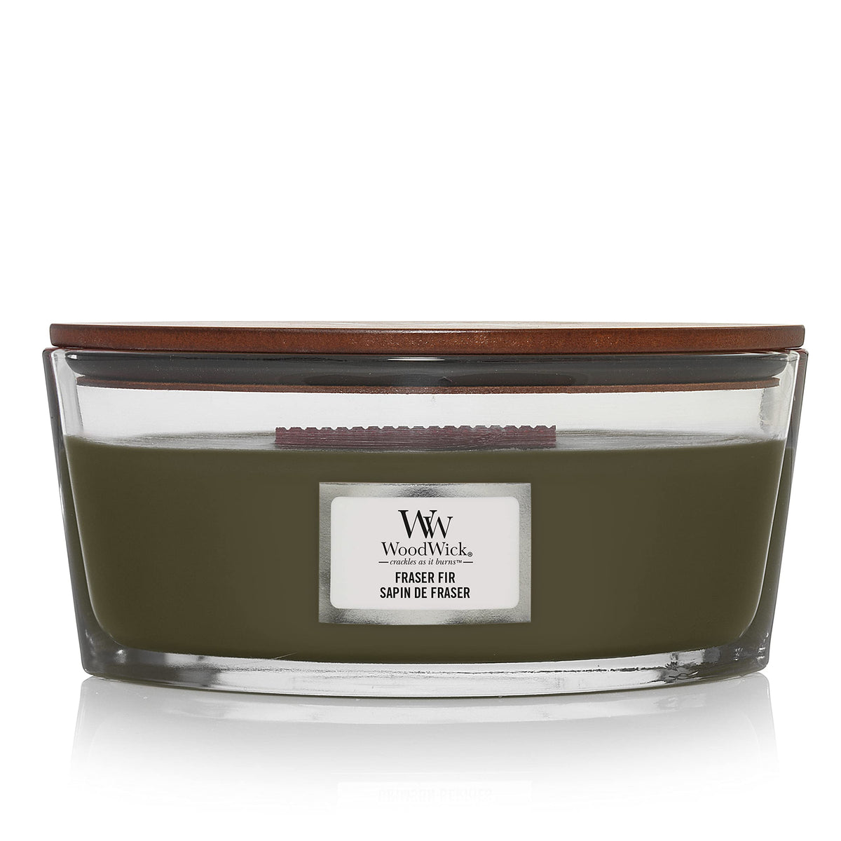 Scented Candle, 16oz Soy Blend Wax Wood Wick A5582
