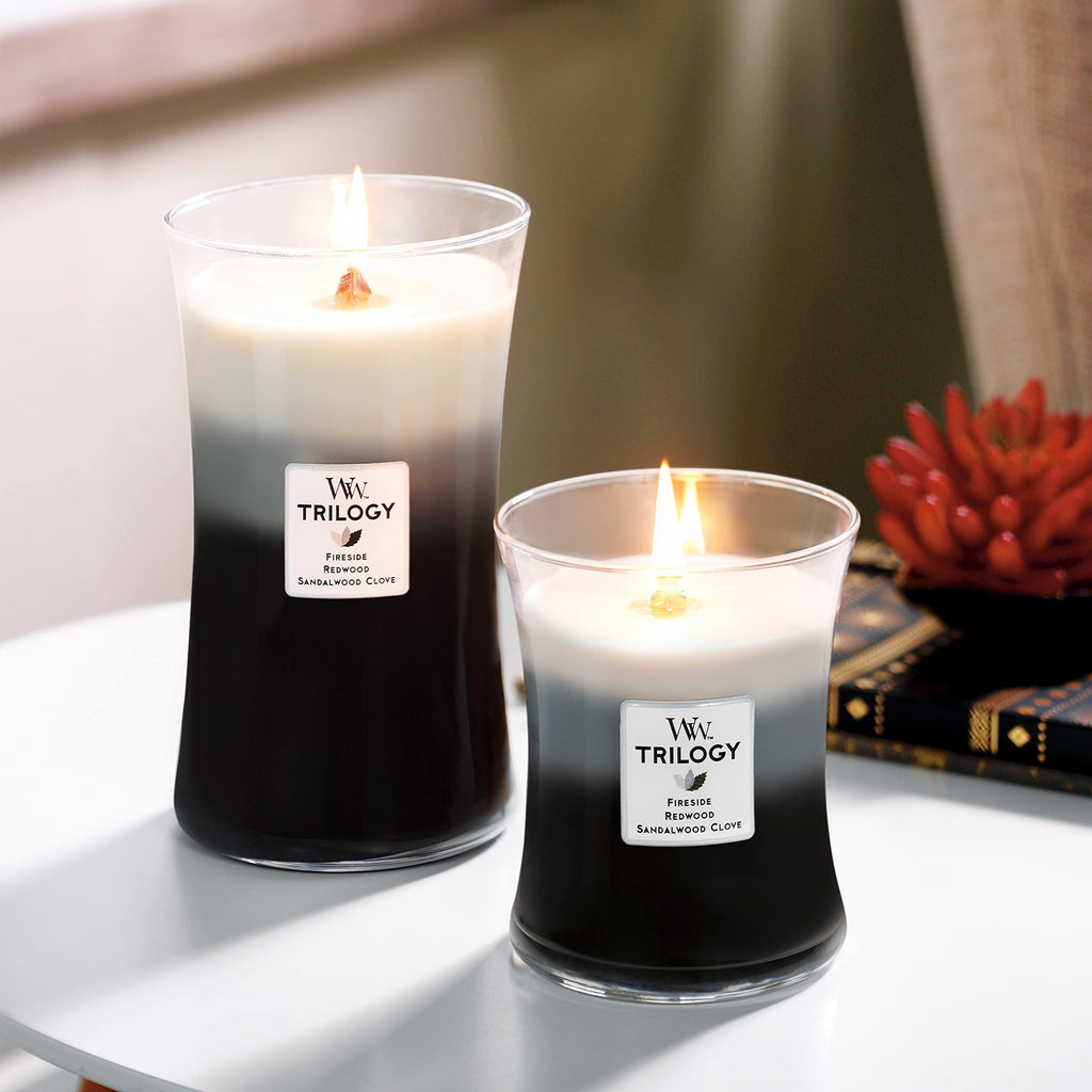 Scented Candle, 16oz Soy Blend Wax Wood Wick A5582