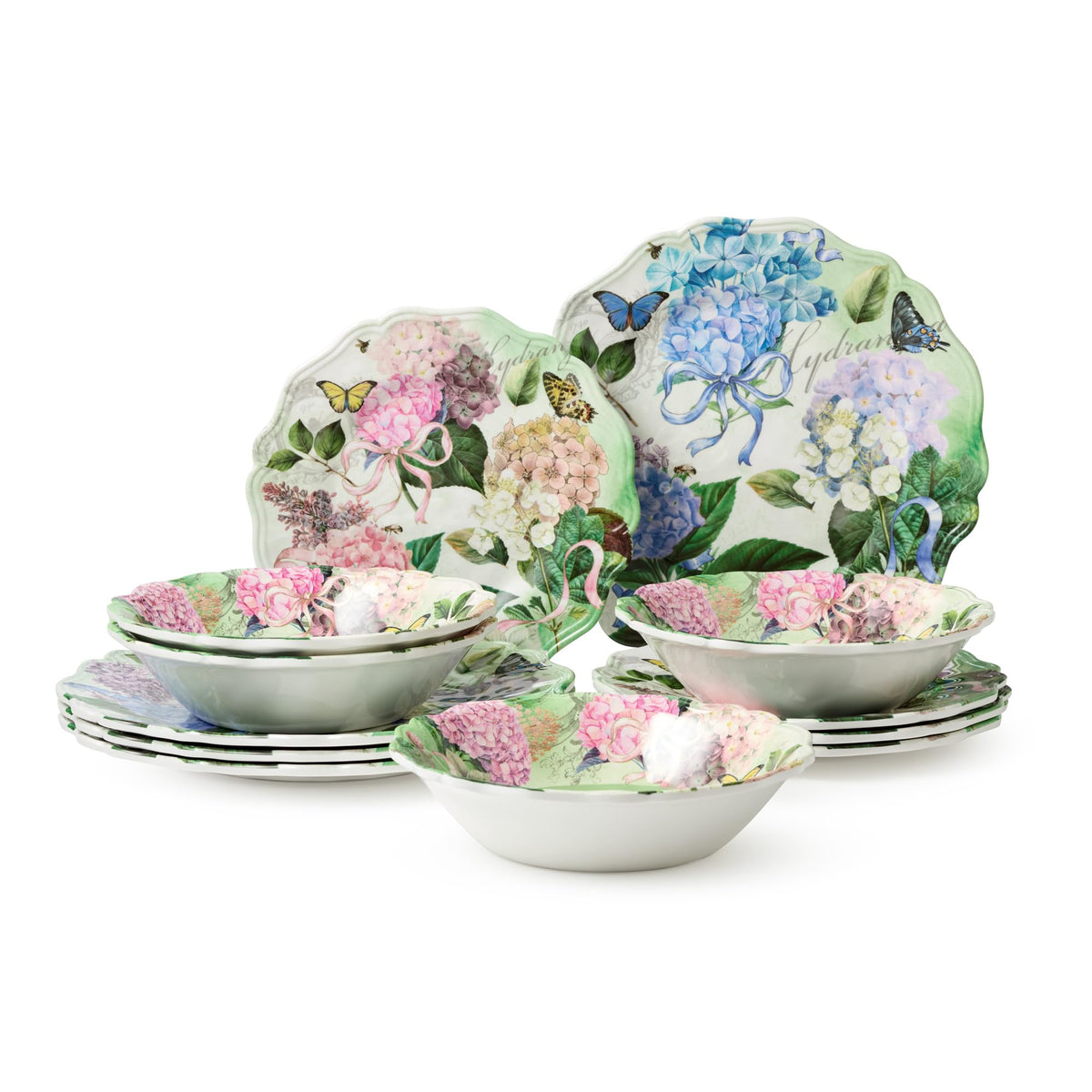 Melamine 12-Piece Dinnerware Set Service for 4 C531472