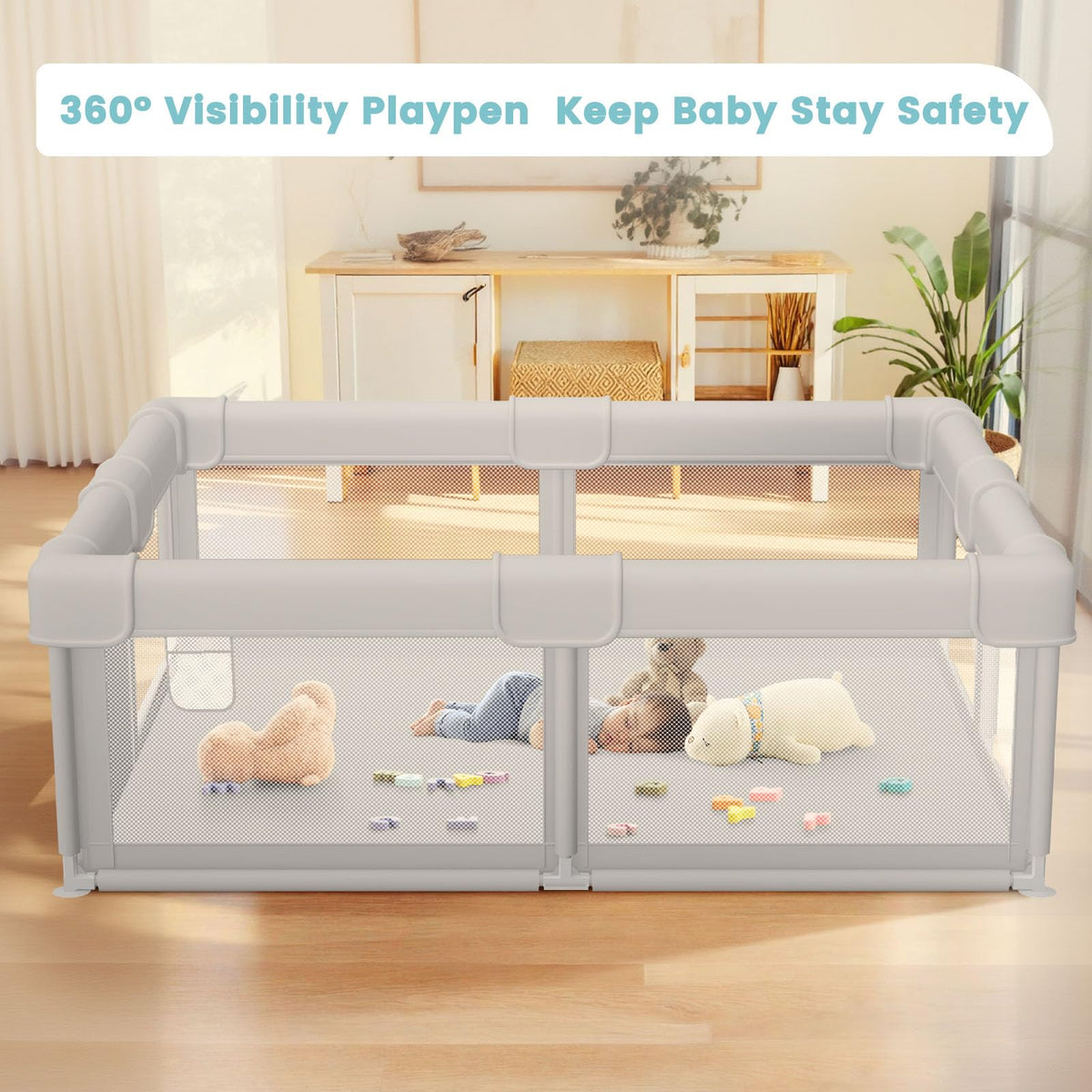 Baby Playpen with Gate W86777