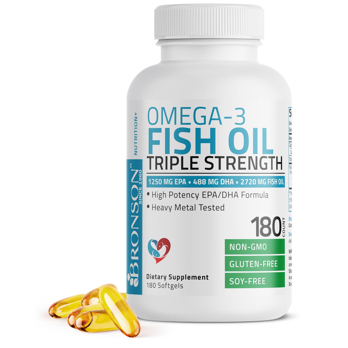 Omega-3 Fish Oil 2720 mg 180 Softgels Q455865
