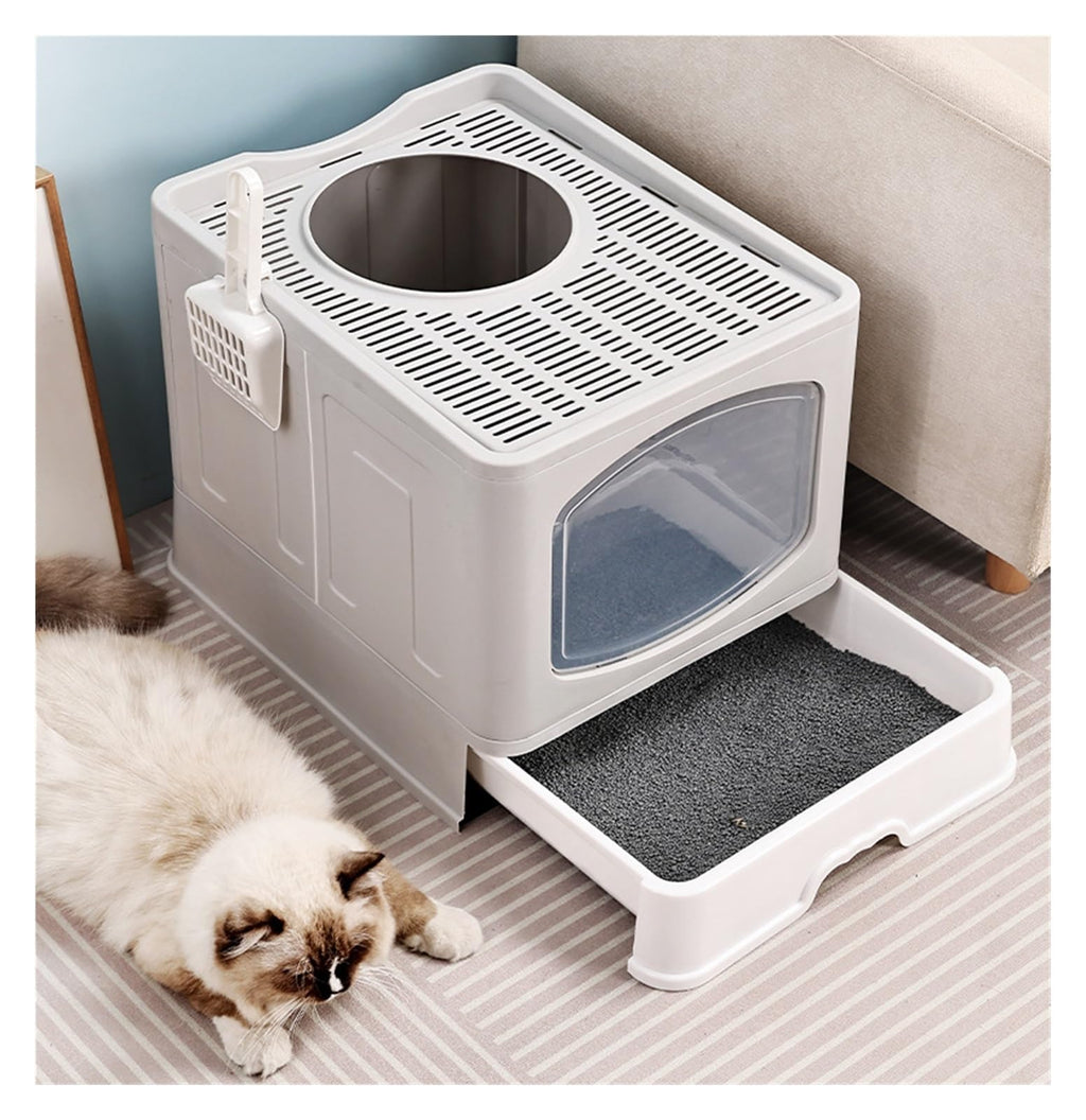 Foldable Cat Litter Box with Lid T53039