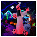12 FT Halloween Inflatables Ghost with 3 Skulls T126360