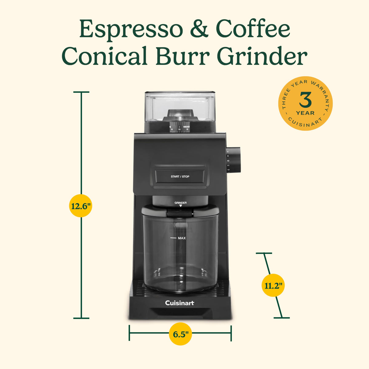 Conical Burr Coffee Grinder Q382