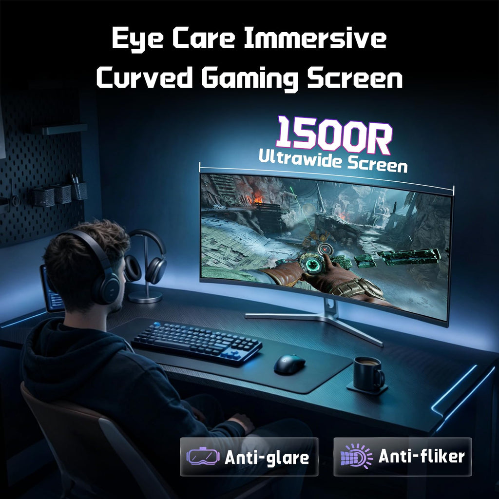 34 Inch Curved Gaming Monitor UWQHD 200Hz A367
