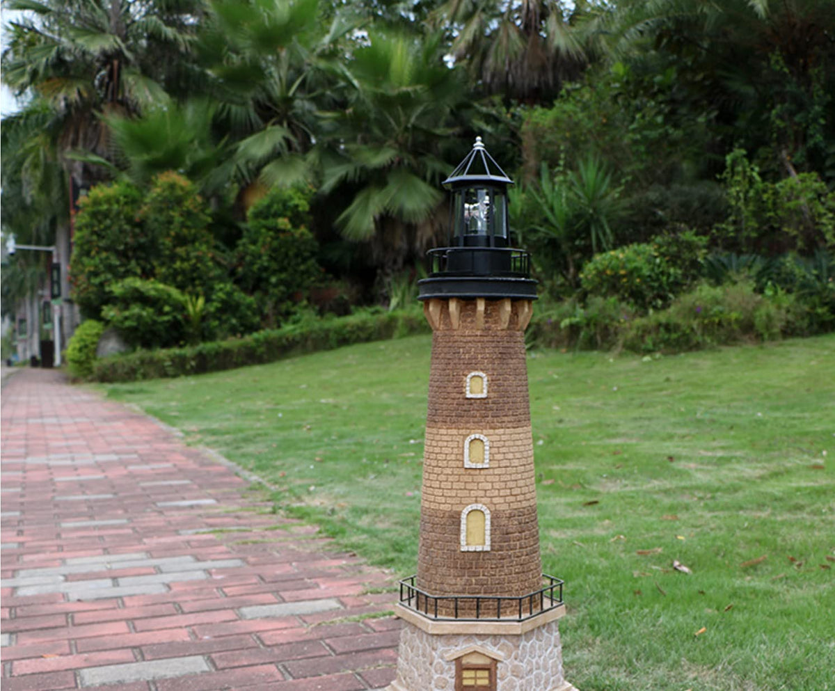 Solar Powered Lighthouse Garden Decoration L80900