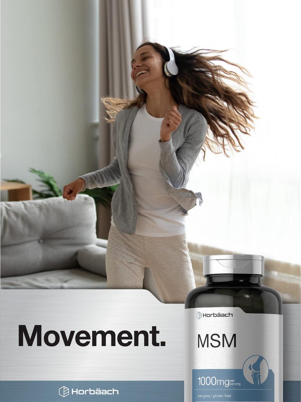 MSM Supplement Capsules 1000mg 250 Count P1771