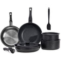 12-Piece Nonstick Cookware Set with Detachable Handle, Black K264
