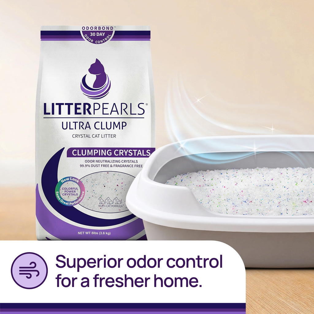 Unscented Crystal Clumping Cat Litter 8lb B508859