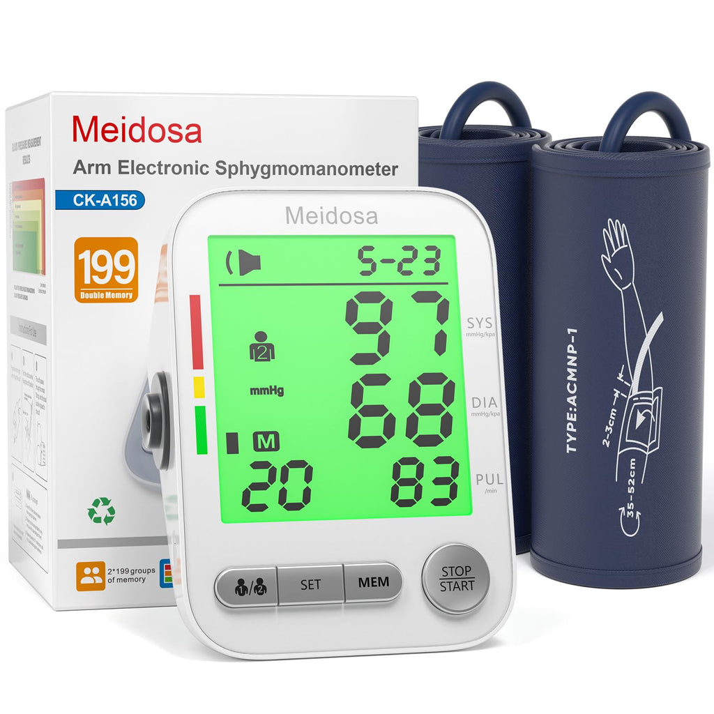 Rechargeable Automatic Digital Blood Pressure Monitor with 2 Cuffs D3818