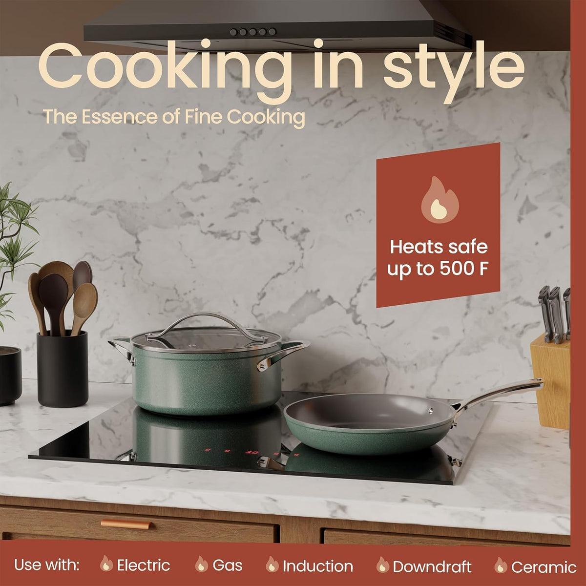 12-Piece Nonstick Ceramic Cookware Set G76169