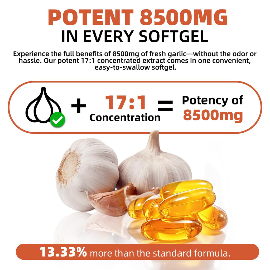 Aged Garlic Extract 350 Softgels Odorless Organic Garlic Supplement J44635