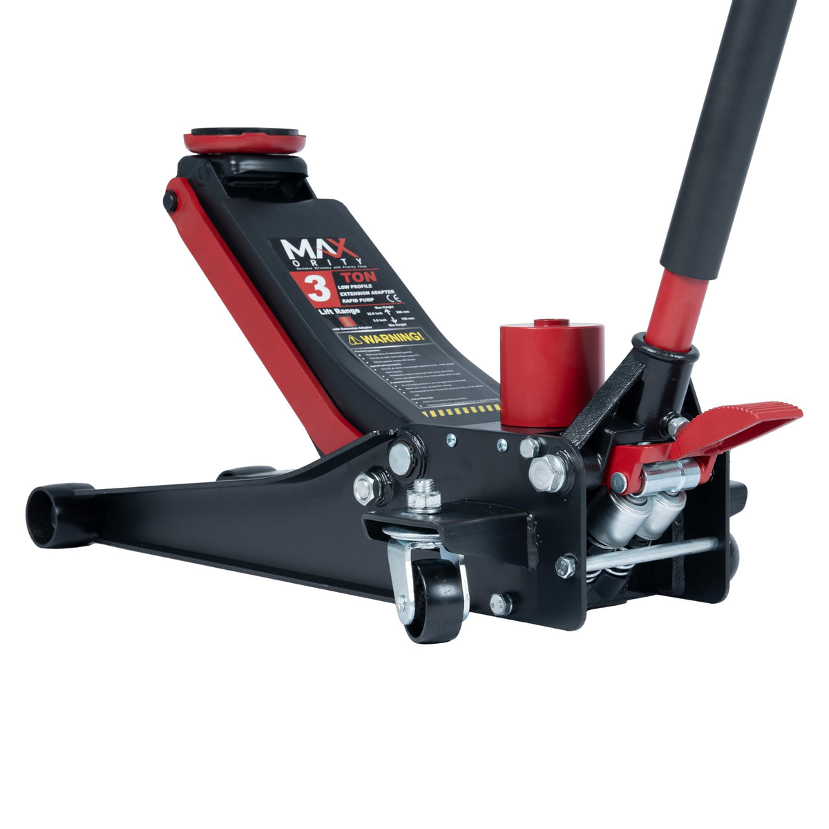 3-Ton Low-Profile Dual Pistons Steel Floor Jack O726