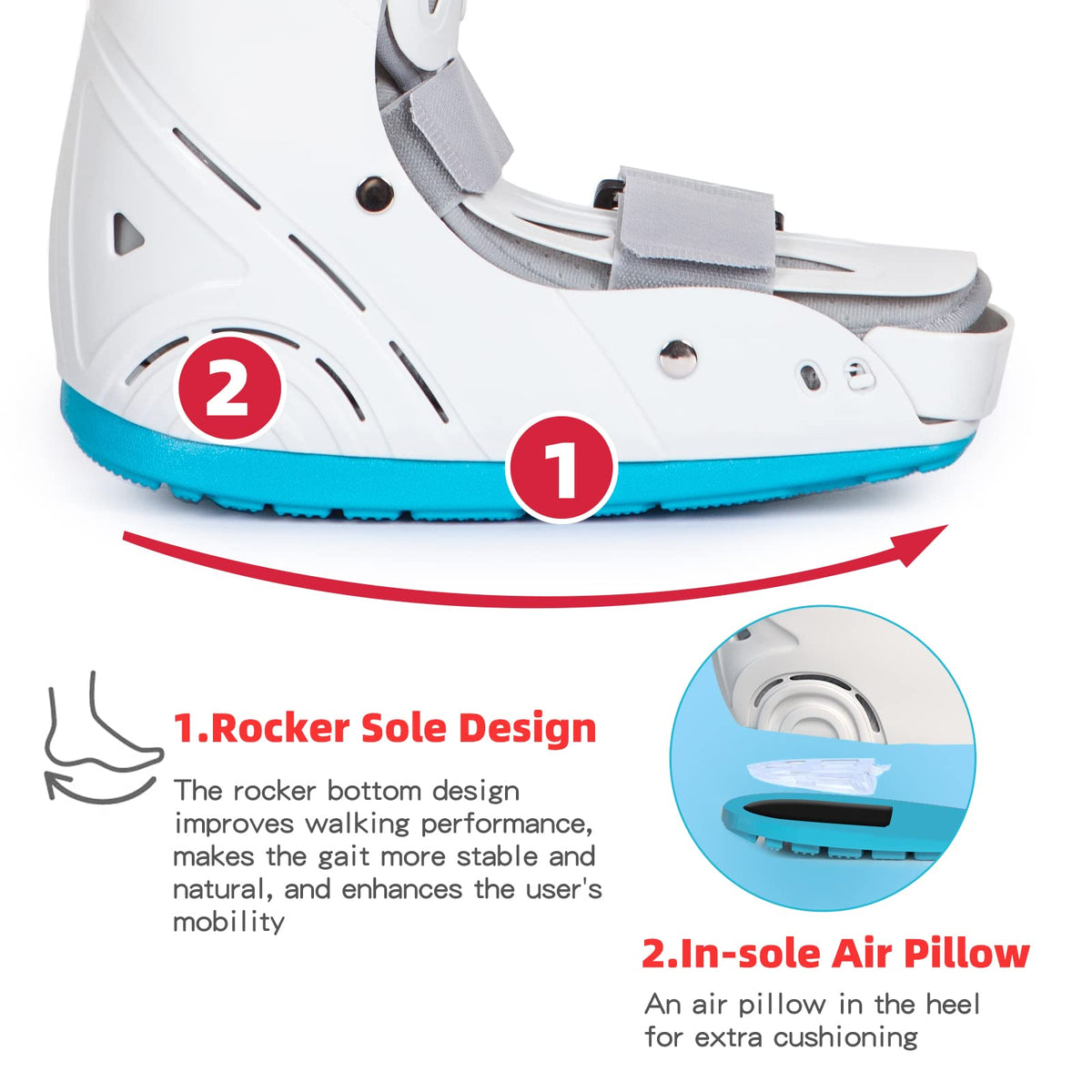 Inflatable Tall Walking Boot R544
