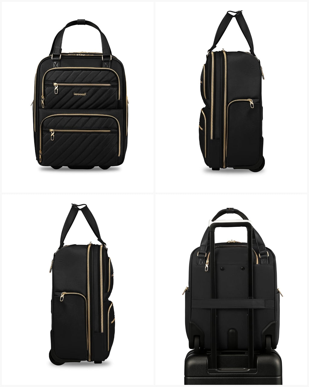 Black 16" Underseat Carry On Bag R677