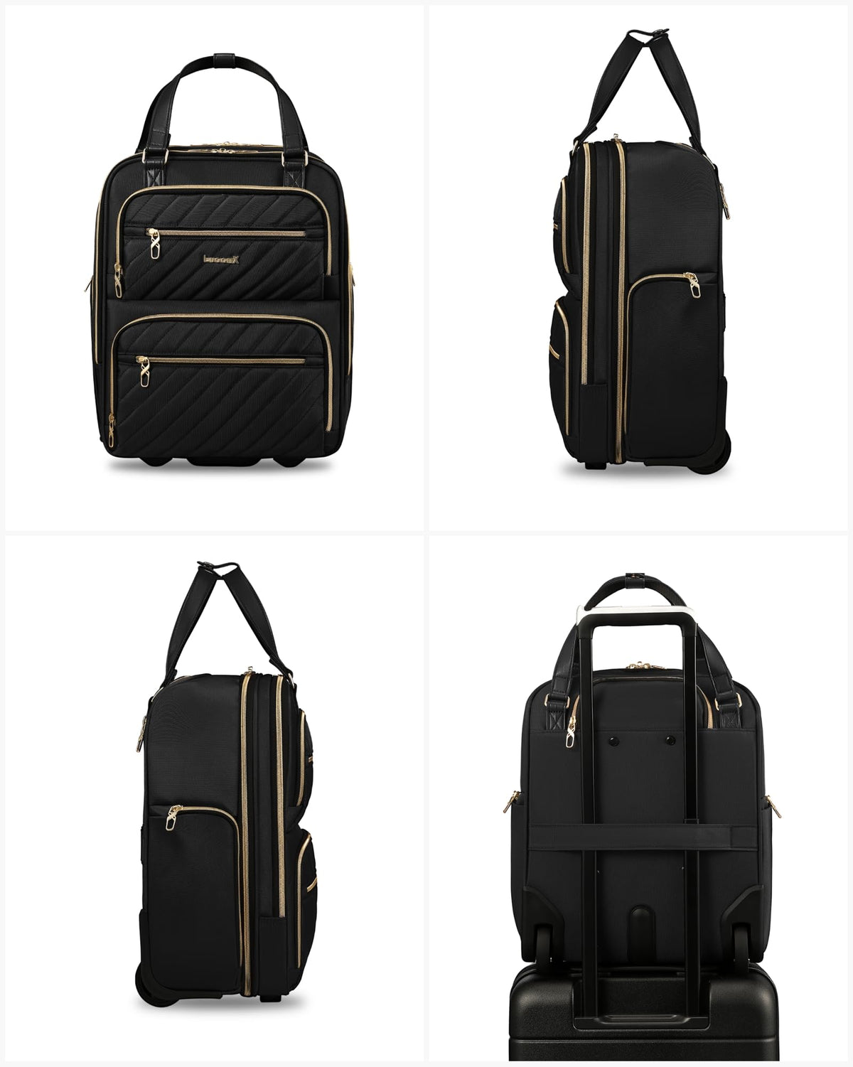 Black 16" Underseat Carry On Bag R677