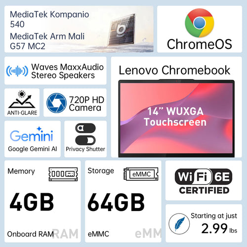 14" WUXGA Touchscreen Chromebook F482221