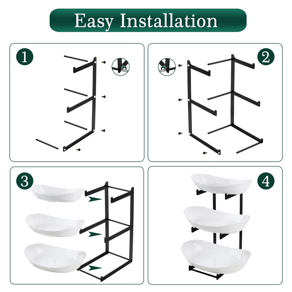 3 Tier White Plastic Fruit Bowl F57111