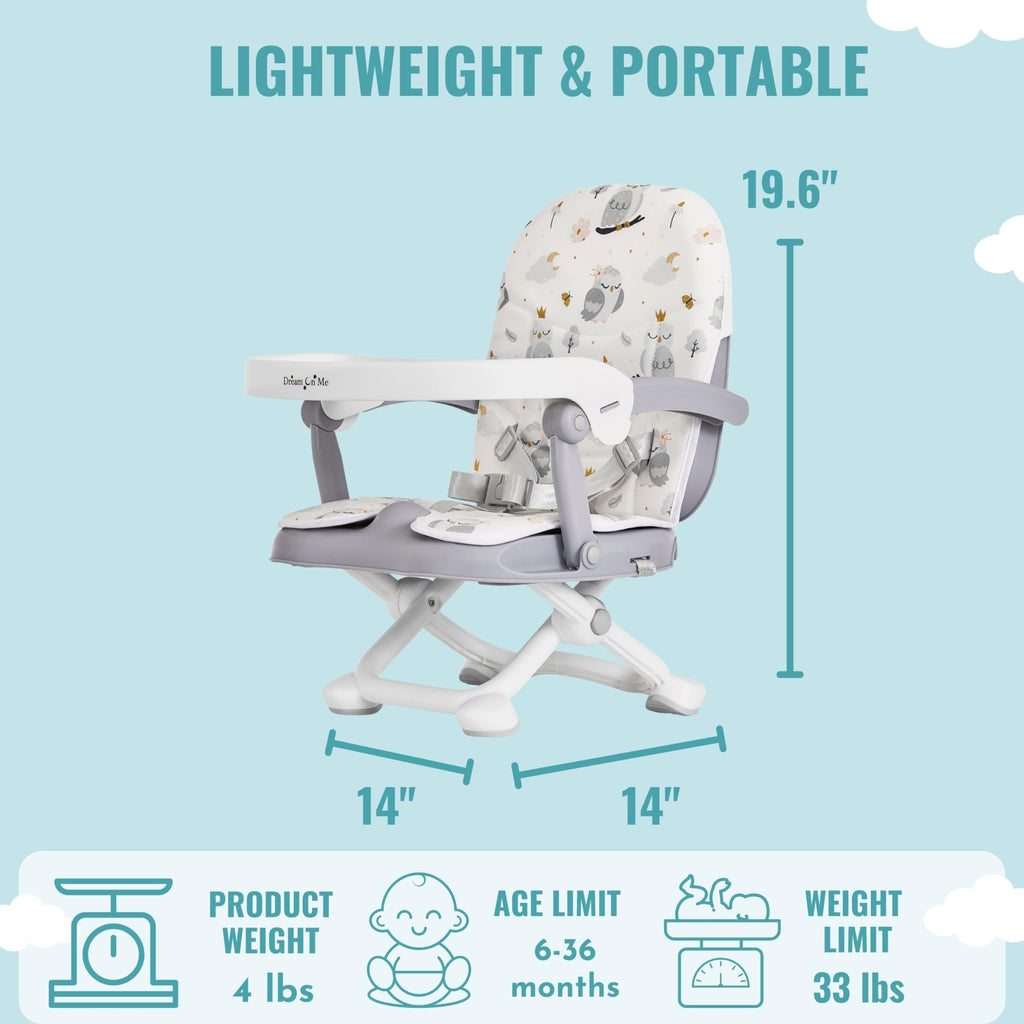 Booster Seat for Babies 6–36 Months, 3-in-1 Adjustable Portable T511801