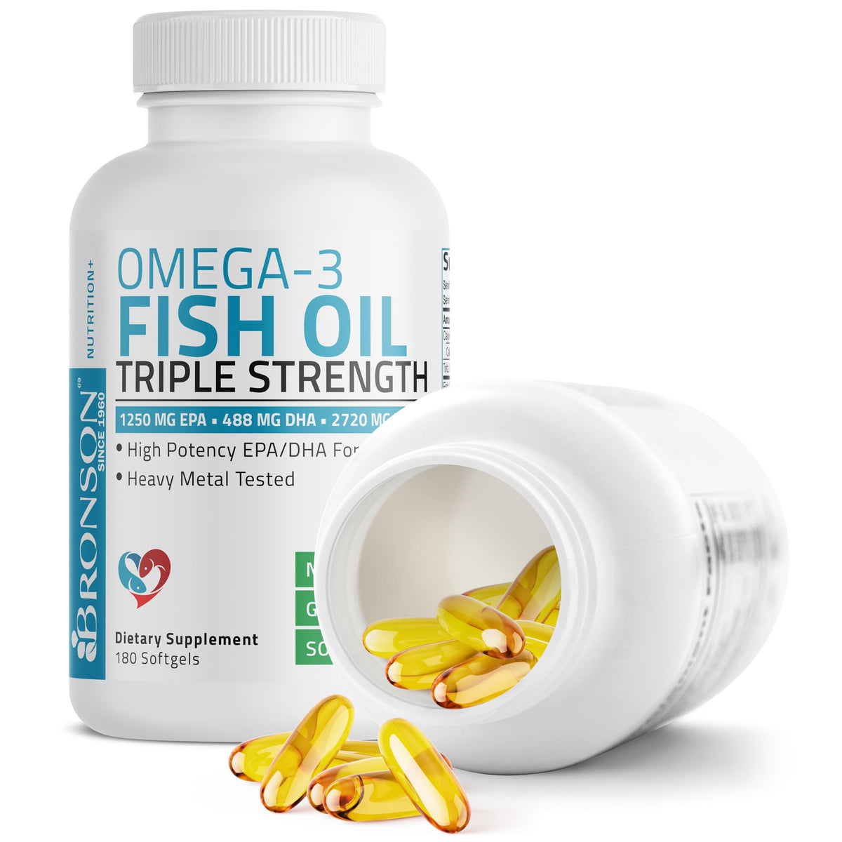 Omega-3 Fish Oil 2720 mg 180 Softgels Q455865