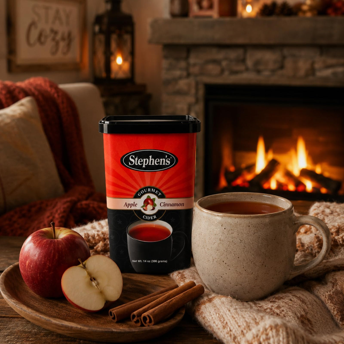 Apple Cinnamon Cider Mix 14 oz Pack of 6 C378