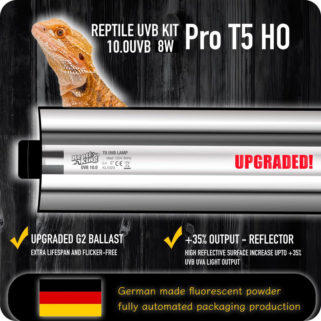 10.0 UVB 8W Fluorescent Lamp and Fixture Kit B4190