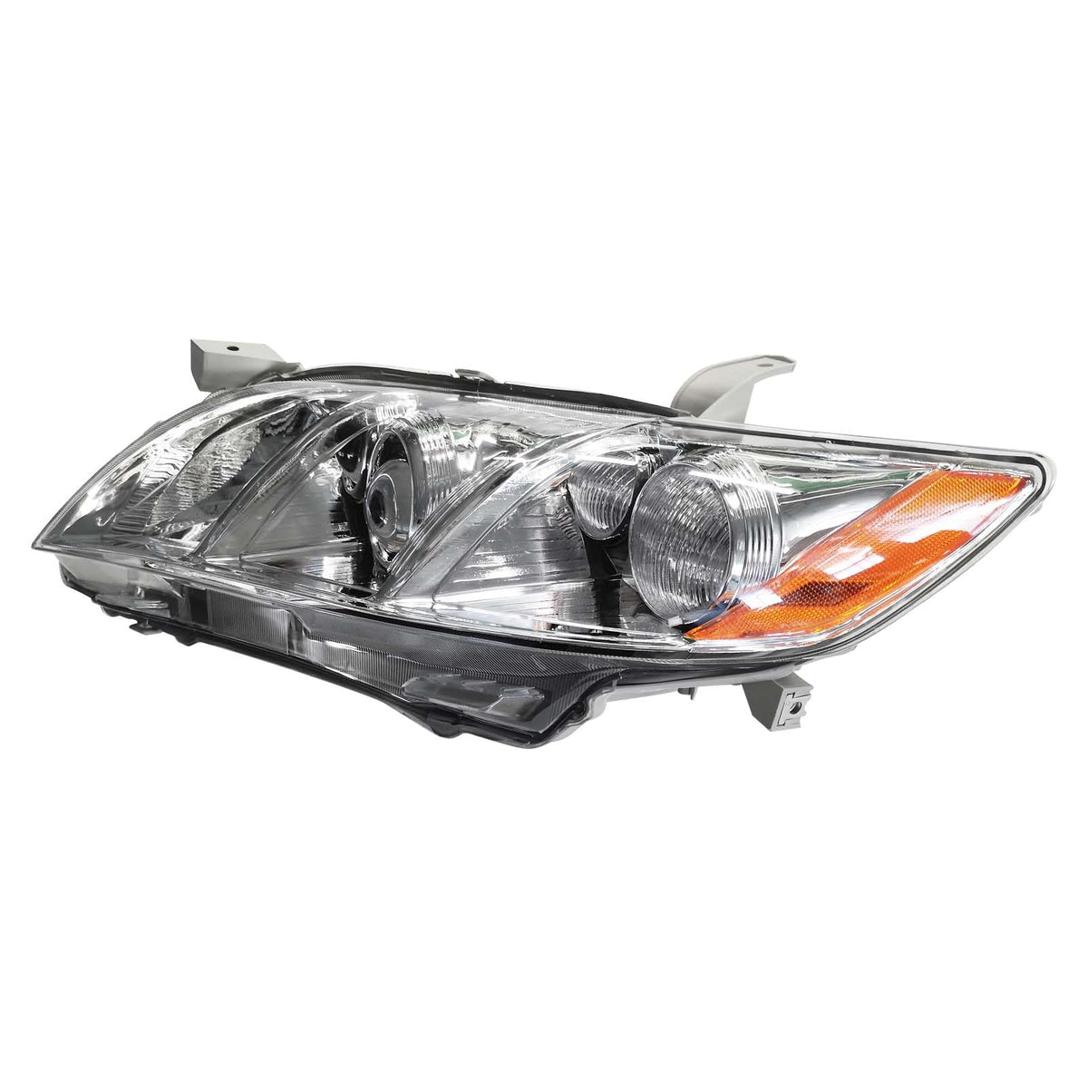Chrome Clear Lens Projector Headlight Replacement Kit Pair of LH+RH X4424