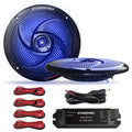 4 Inch 80W Bluetooth Waterproof Marine Speakers 2 Way Black M7805