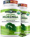 Organic Moringa Capsules 500mg 120ct Pack of 2 Q3181