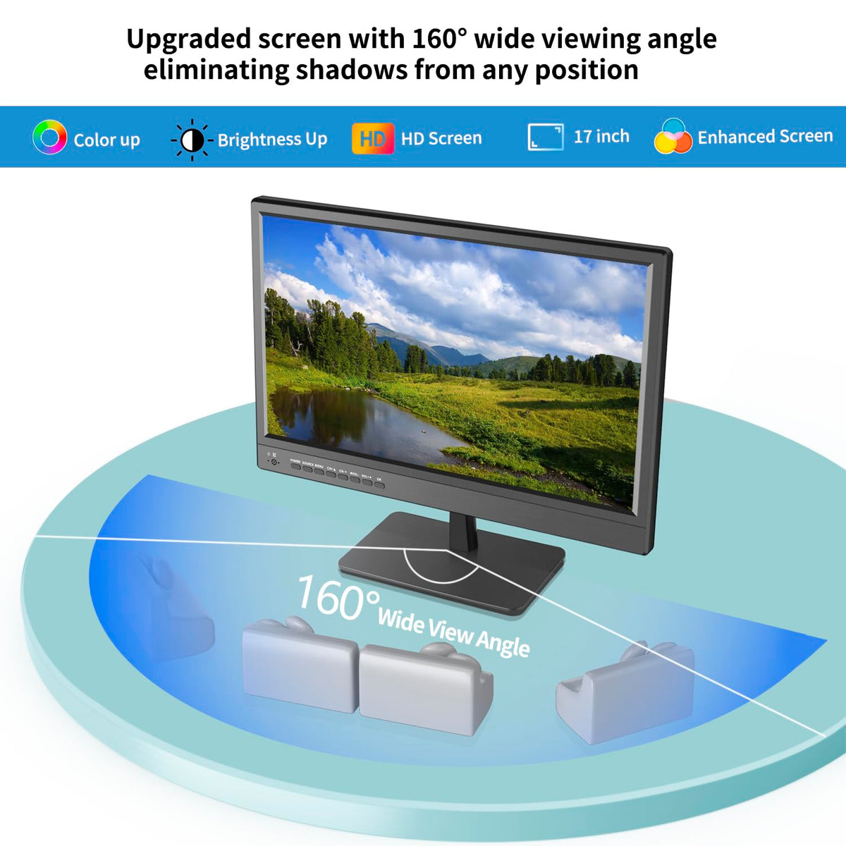 17 inch HD LED TV with Antenna T6193