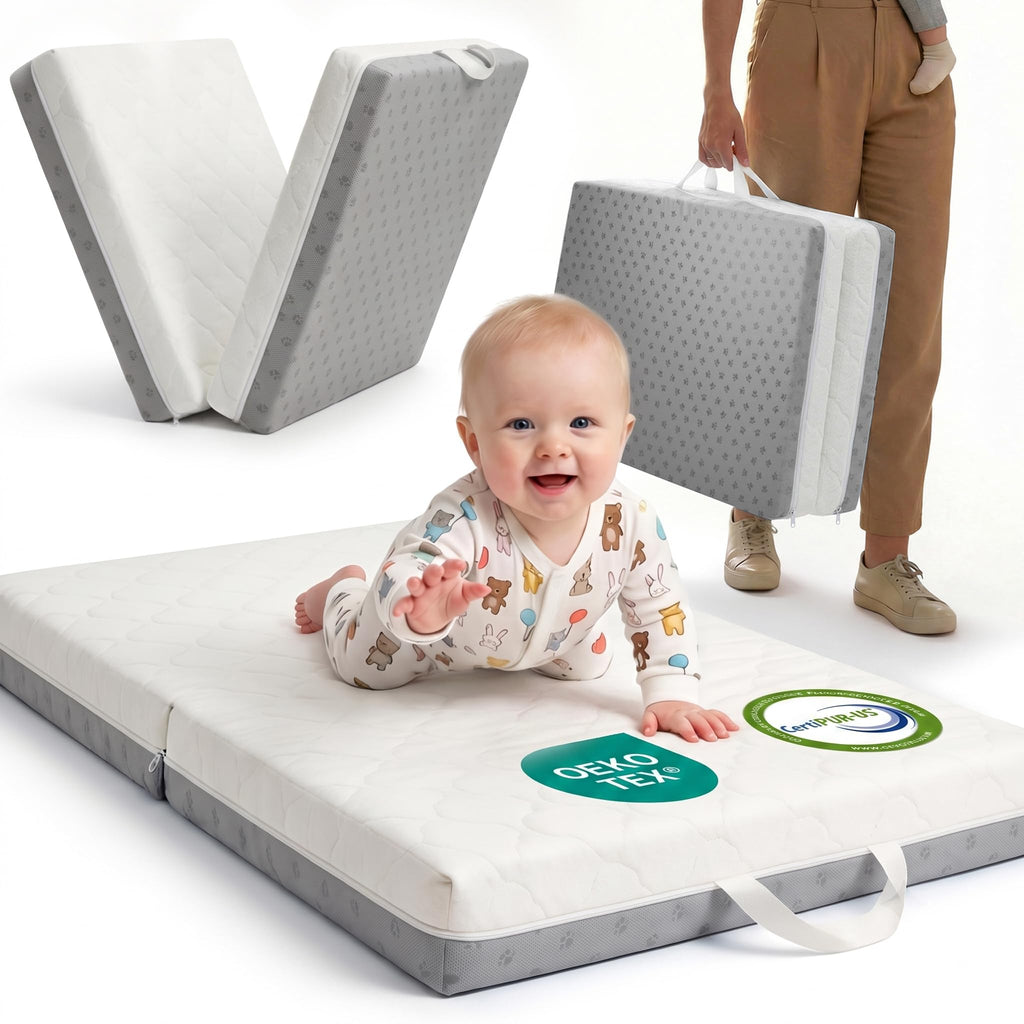 Pack and Play Mattress Pad Bi-Fold Memory Foam X96329