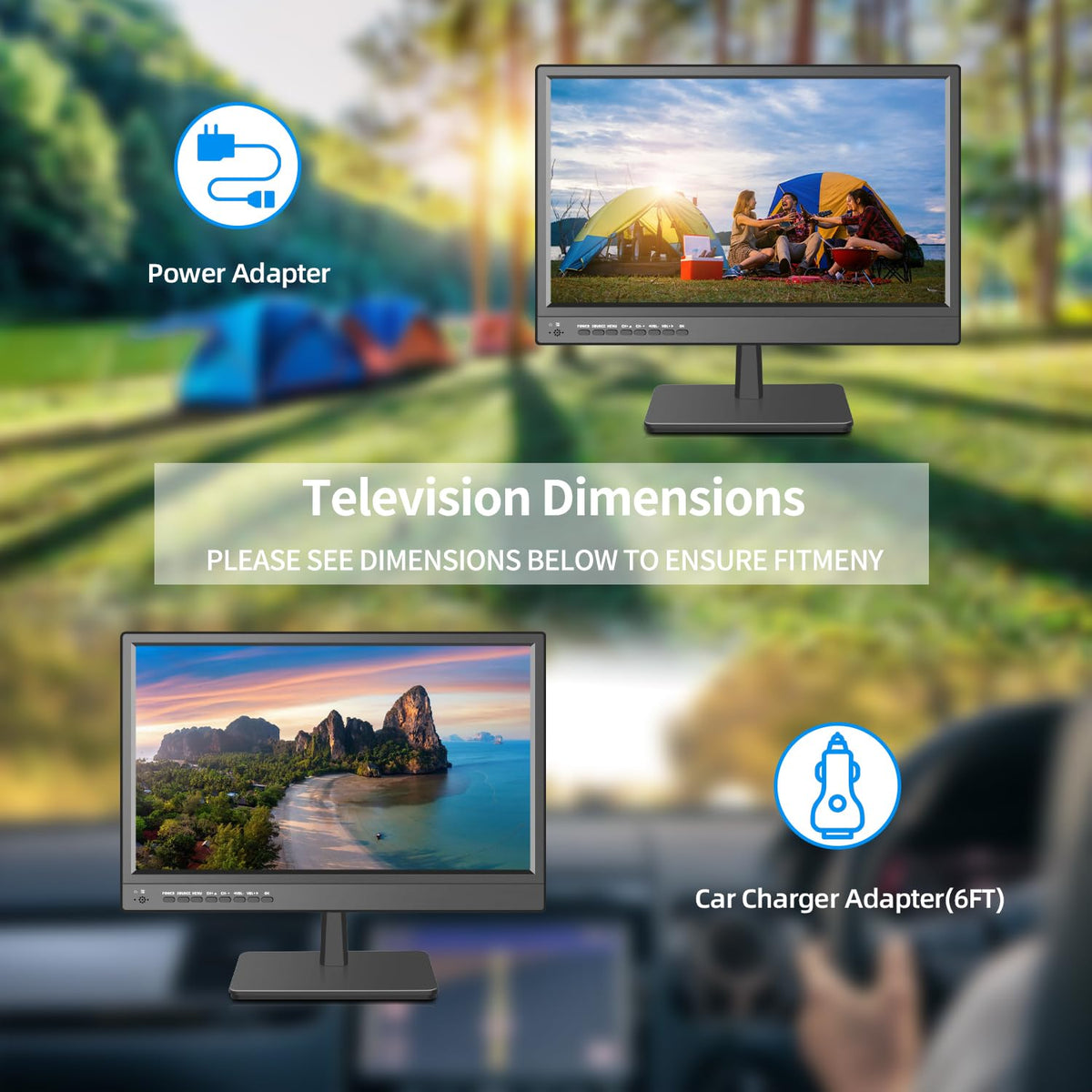 17 inch HD LED TV with Antenna T6193