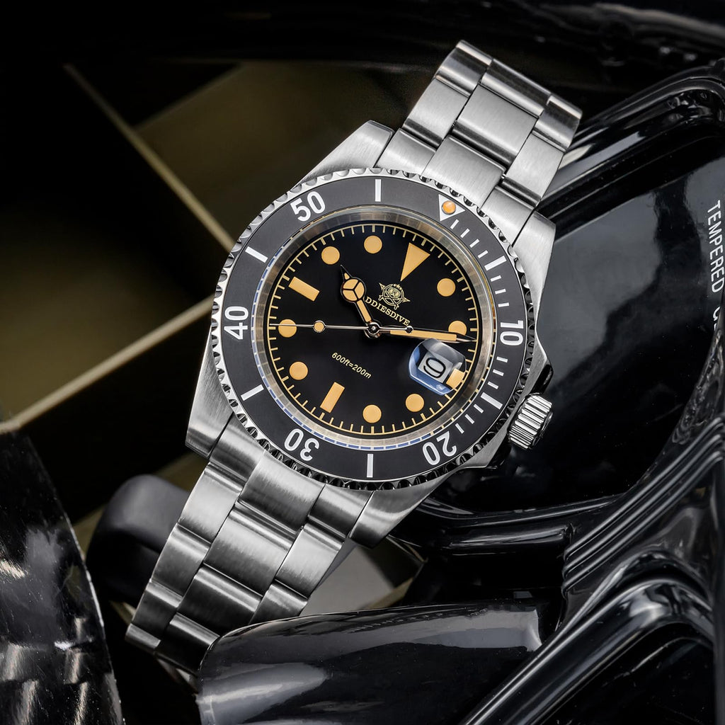 41MM Quartz Dive Watch Stainless Steel Bracelet U52612