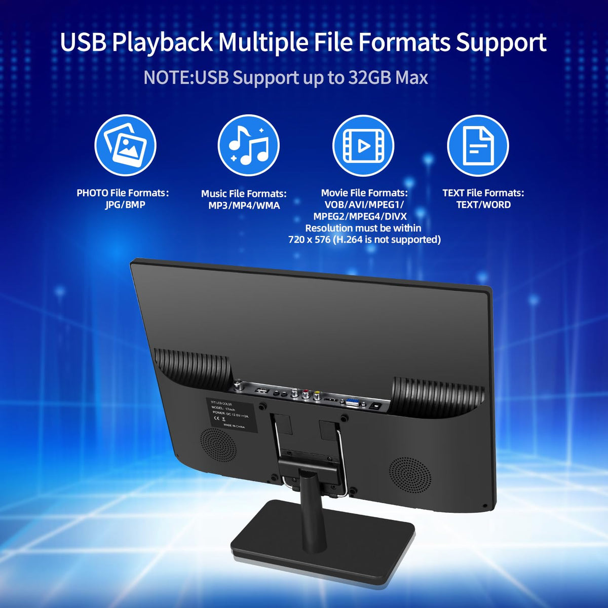17 inch HD LED TV with Antenna T6193