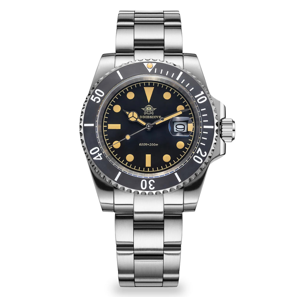 41MM Quartz Dive Watch Stainless Steel Bracelet U52612