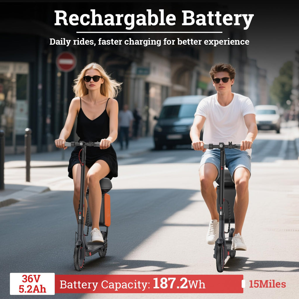 Electric Scooter with Dual Braking System A243376